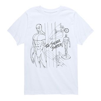 Boys 8-20 Marvel The Fantastic Four: First Steps The Silver Surfer Sketch Graphic Tee