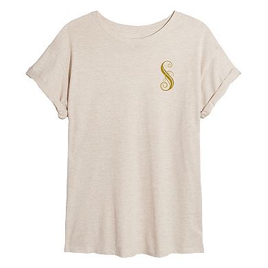 Juniors' Wicked For Good Welcome To Shiz University Oversized Graphic Tee