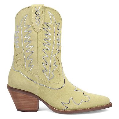 Dingo Tiny Pony Women's Suede Cowgirl Ankle Boots