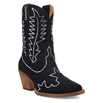 Dingo Tiny Pony Women's Suede Cowgirl Ankle Boots