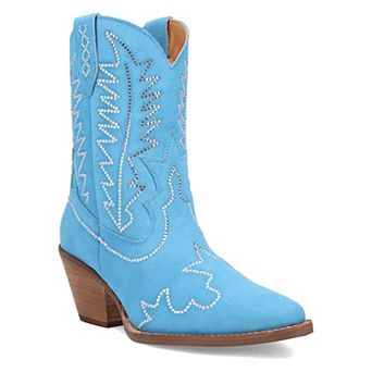 Dingo Tiny Pony Women's Suede Cowgirl Ankle Boots