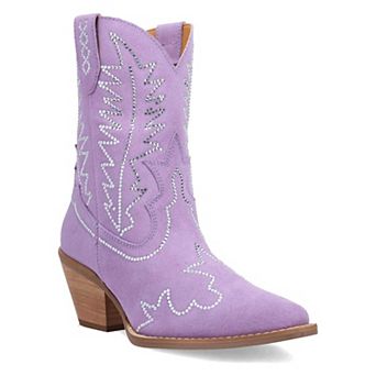 Dingo Tiny Pony Women's Suede Cowgirl Ankle Boots