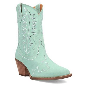 Dingo Tiny Pony Women's Suede Cowgirl Ankle Boots