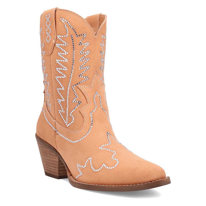 Dingo Tiny Pony Women's Suede Cowgirl Ankle Boots,