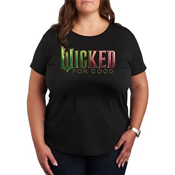 Plus Size Wicked For Good Logo Graphic Tee