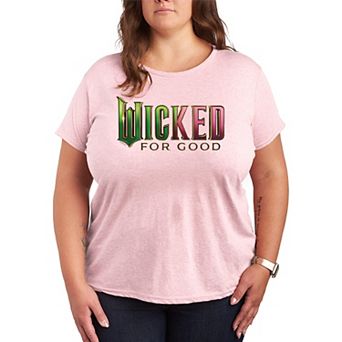 Plus Size Wicked For Good Logo Graphic Tee