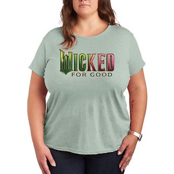 Plus Size Wicked For Good Logo Graphic Tee