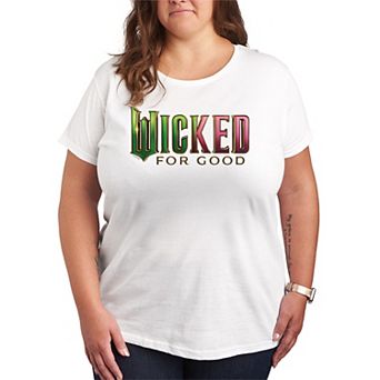 Plus Size Wicked For Good Logo Graphic Tee