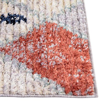 Unique Loom Coastal Morocco Diamond Throw or Accent Rug