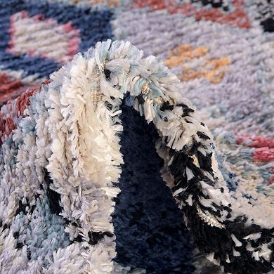 Unique Loom Coastal Morocco Diamond Throw or Accent Rug