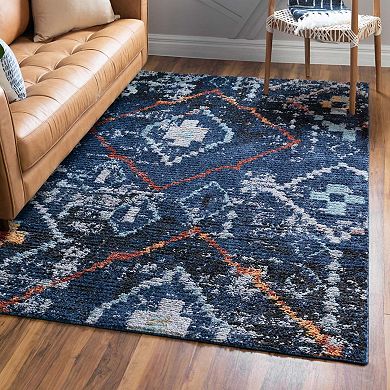 Unique Loom Rif Morocco Throw or Area Rug