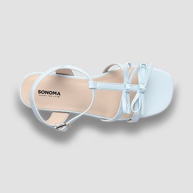 Sonoma Goods For Life® Little & Big Kid Girls Caged Bow Dress Heels