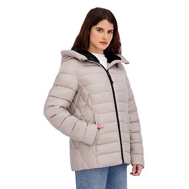Women's Halitech Faux Fur Trim Puffer Jacket