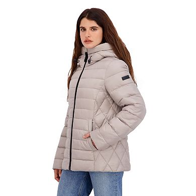 Women's Halitech Faux Fur Trim Puffer Jacket