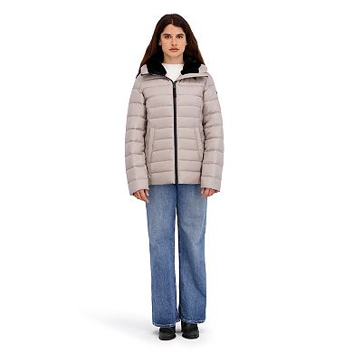 Women's Halitech Faux Fur Trim Puffer Jacket