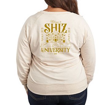 Plus Size Wicked For Good Welcome To Shiz University French Terry Long Sleeve Tee