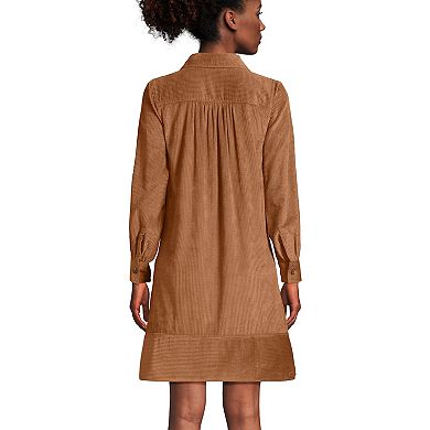 Women's Lands' End Long Sleeve Popover Dress