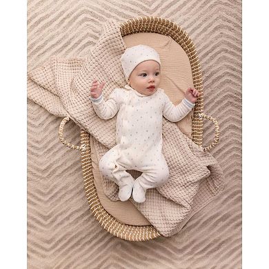 2 Piece Baby Boys "Playful Dots" Velour Footie Set