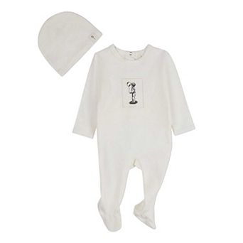 2 pc Baby Boys "The Little Boy And His Balloon" Cotton Rich Footie Set