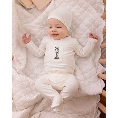 2 Piece Baby Boys "The Little Boy And His Balloon" Cotton Rich Footie Set