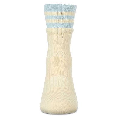 Girl's Sport Rib Heart Crew Socks