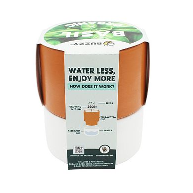 Buzzy Seeds Self-Watering Terracotta Grow Kit
