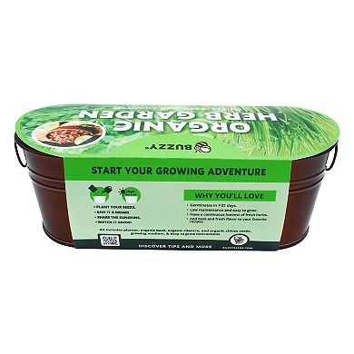Buzzy Seeds Windowsill Herb Garden Grow Kit