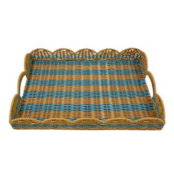 Celebrate Together™ Summer Woven Resin Wicker Serving Tray