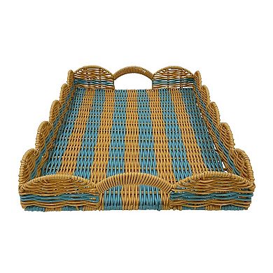 Celebrate Together™ Summer Woven Resin Wicker Serving Tray