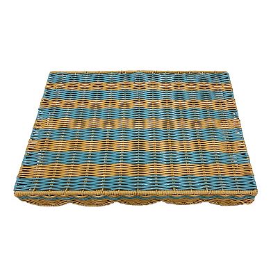 Celebrate Together™ Summer Woven Resin Wicker Serving Tray