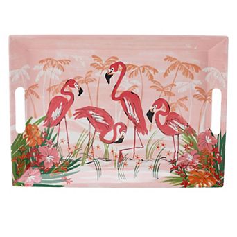 Celebrate Together™ Summer Flamingo Tray with Handles