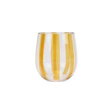 Celebrate Together™ Summer 2-pc. Striped Stemless Wine Glass Set