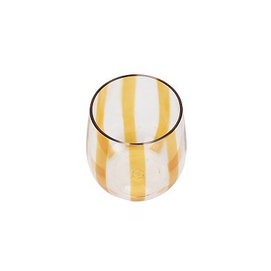 Celebrate Together™ Summer 2-pc. Striped Stemless Wine Glass Set