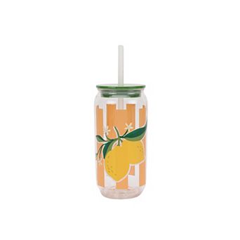 Celebrate Together™ Summer Lemons Sipper Tumbler with Straw
