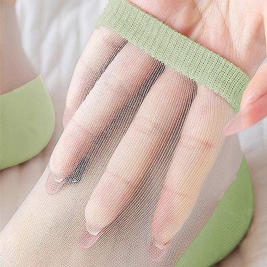 Chic Women's Summer Thin Ankle Socks Soft for Casual 6Pk