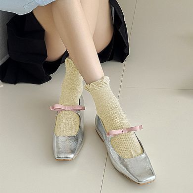 Adorable Women's Ruffle - Cuff Ankle Socks 6Pk