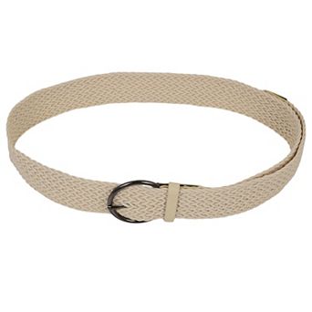Chic Woven Womens Belt with Alloy Buckle