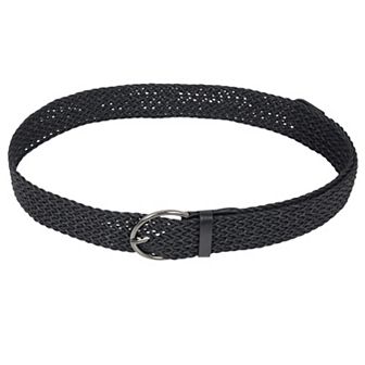 Chic Woven Womens Belt with Alloy Buckle