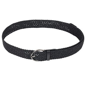 Chic Woven Womens Belt with Alloy Buckle