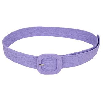 Elegant Straw Belt with Matching Woven Buckle