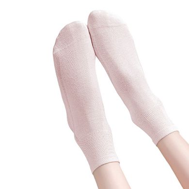 5 Pairs Women's Breathable Mesh Crew Socks with Antibacterial Design for Everyday Comfort