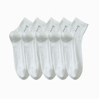 5 Pairs Women's Breathable Mesh Crew Socks with Antibacterial Design for Everyday Comfort