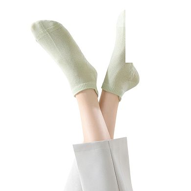 5-Pair Cotton Low-Cut Ankle Socks with Soft Breathable Knit Design and Stretch Comfort Fit