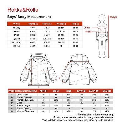 Boys' Rokka&Rolla Cozy Grid Puffer Jacket