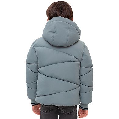 Boys' Rokka&Rolla Cozy Grid Puffer Jacket