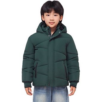 Boys' Rokka&Rolla Cozy Grid Puffer Jacket