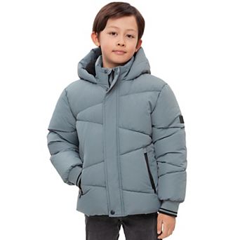 Boys' Rokka&Rolla Cozy Grid Puffer Jacket