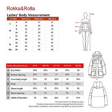Women’s Rokka&Rolla Parka Jacket with Carrying Straps