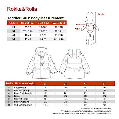 Toddler Girls' Rokka&Rolla Starlight Winter Jacket Coat