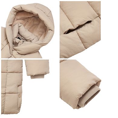 Girl Rokka&Rolla Knee-Length Puffer Jacket Coat